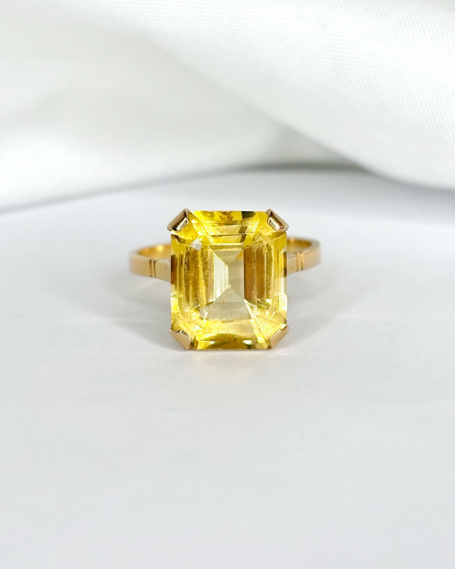Bague Cocktail Citrine 6 carats &quot;Johanna&quot; - Elliade Paris