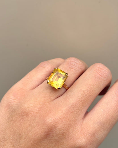 Bague Cocktail Citrine 6 carats &quot;Johanna&quot; - Elliade Paris