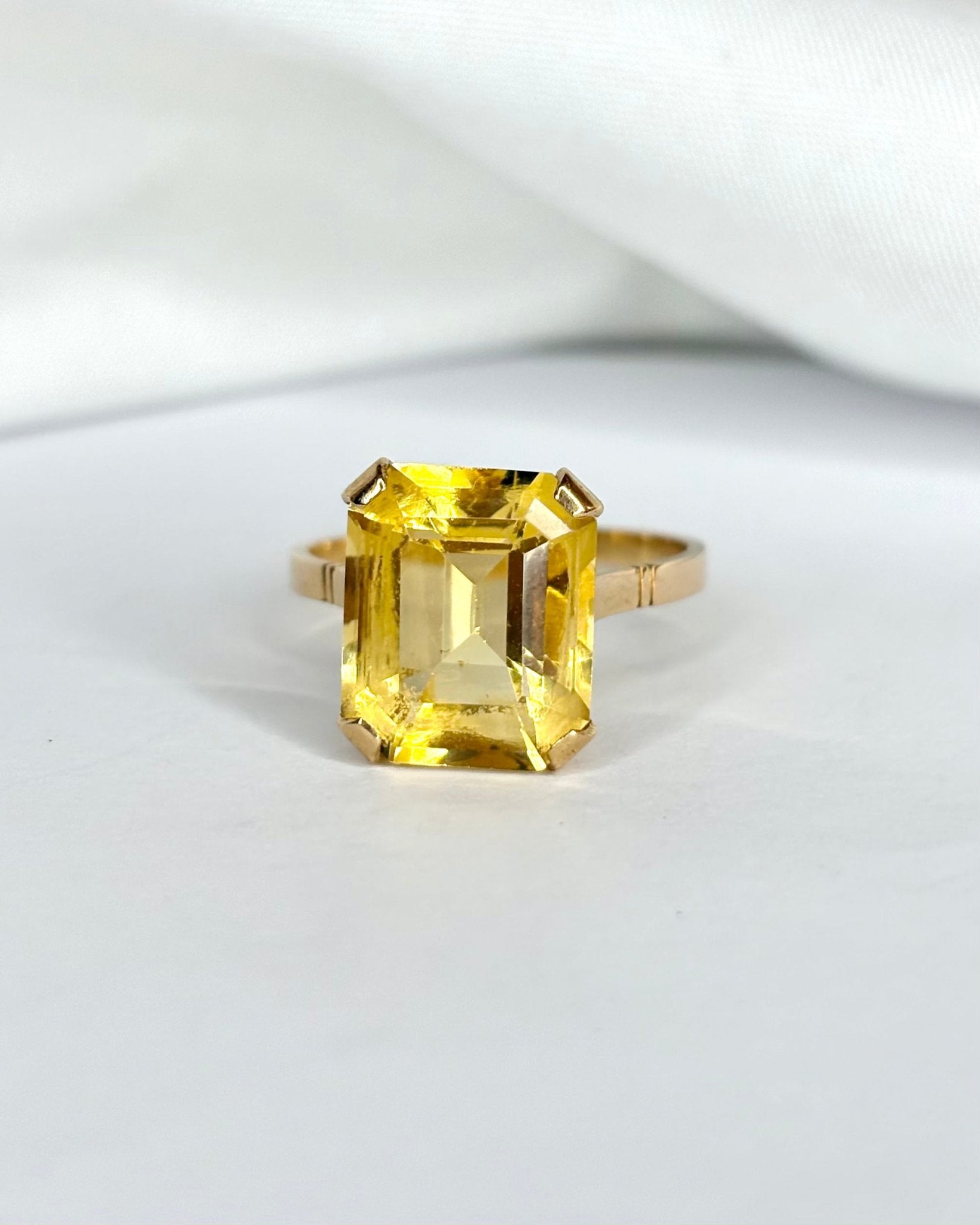 Bague Cocktail Citrine 6 carats "Johanna" - Elliade Paris