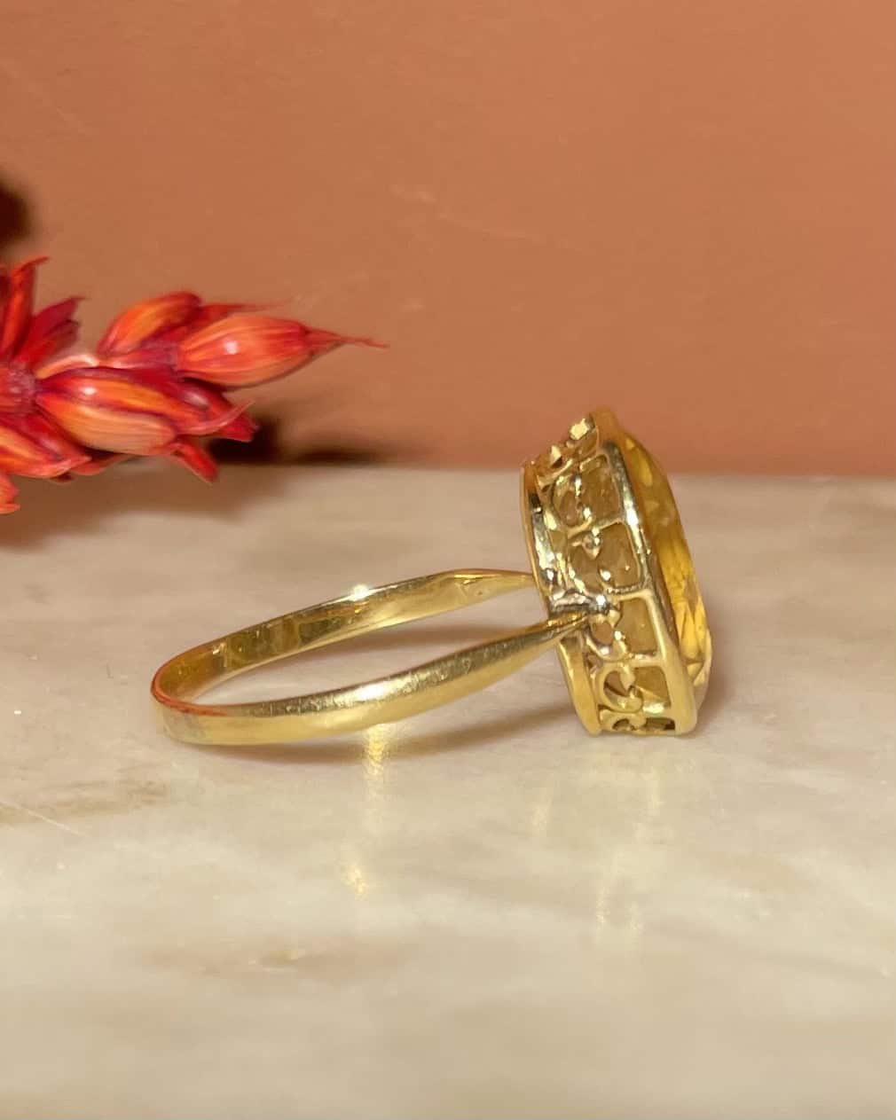 Bague Cocktail Citrine 6.75 carats "Shana" - Elliade Paris