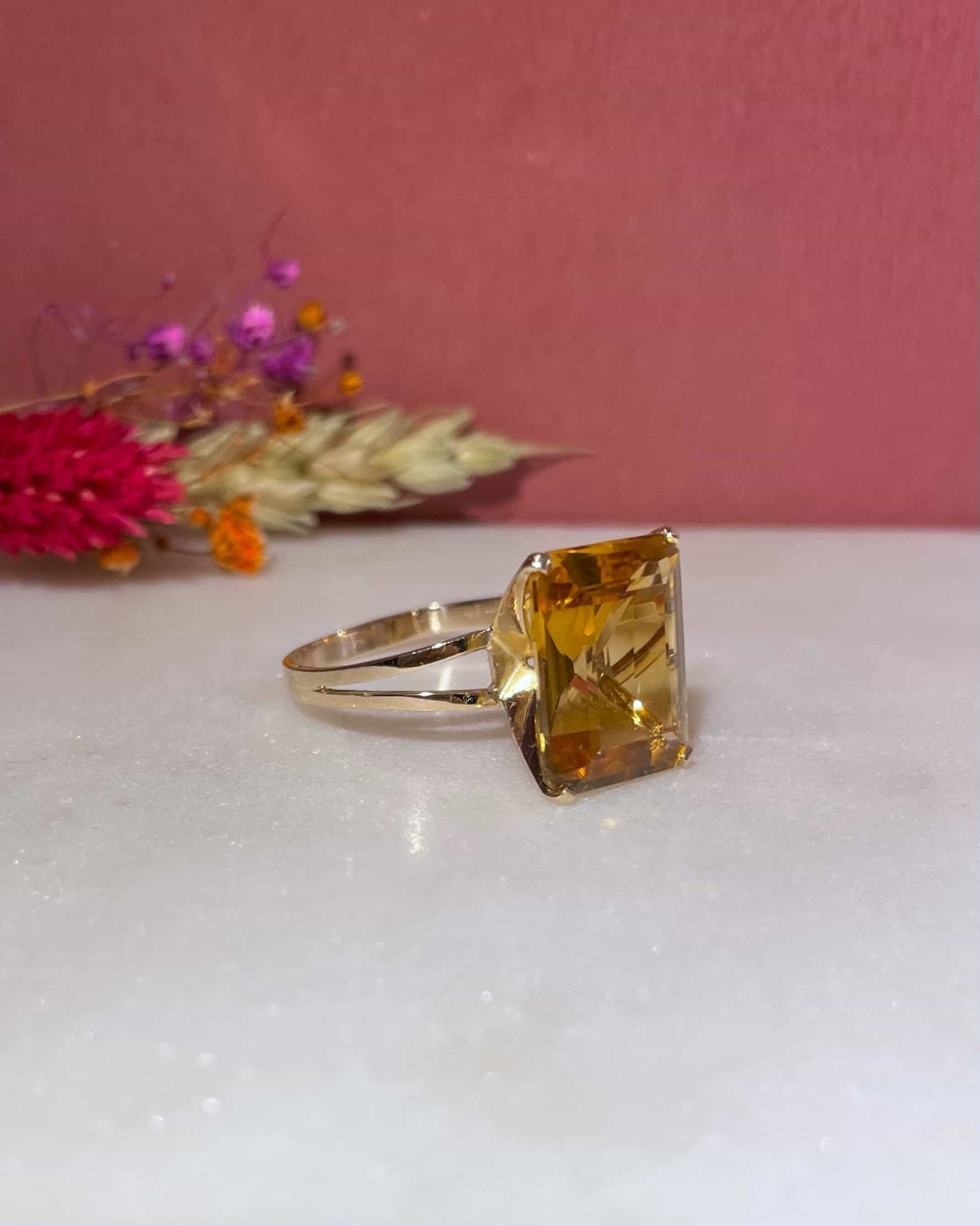 Bague Cocktail Citrine 7.80 carats "Louison" - Elliade Paris