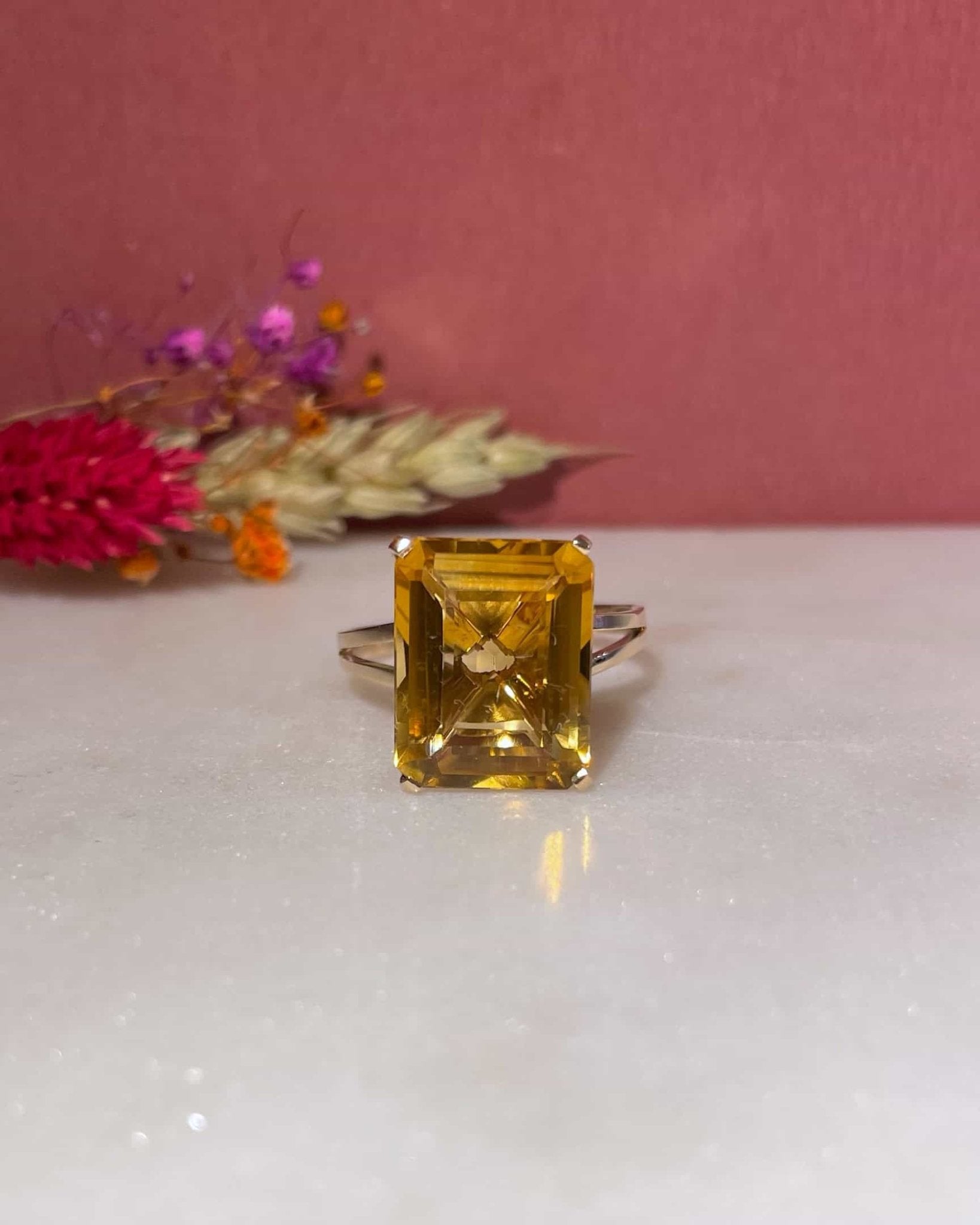 Bague Cocktail Citrine 7.80 carats "Louison" - Elliade Paris