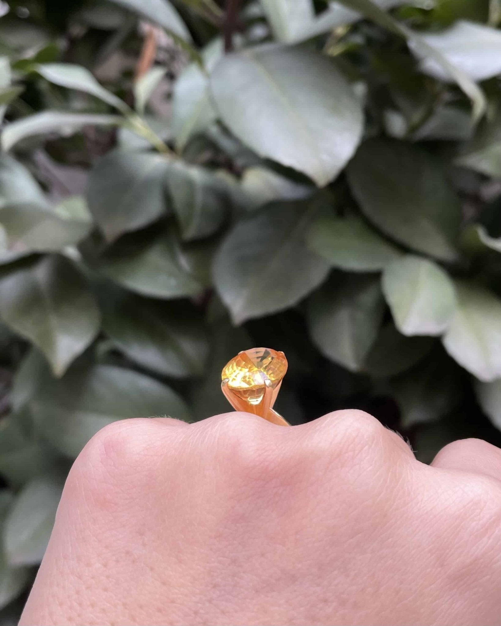 Bague Cocktail Citrine 8.60 Carats "Xyla" - Elliade Paris
