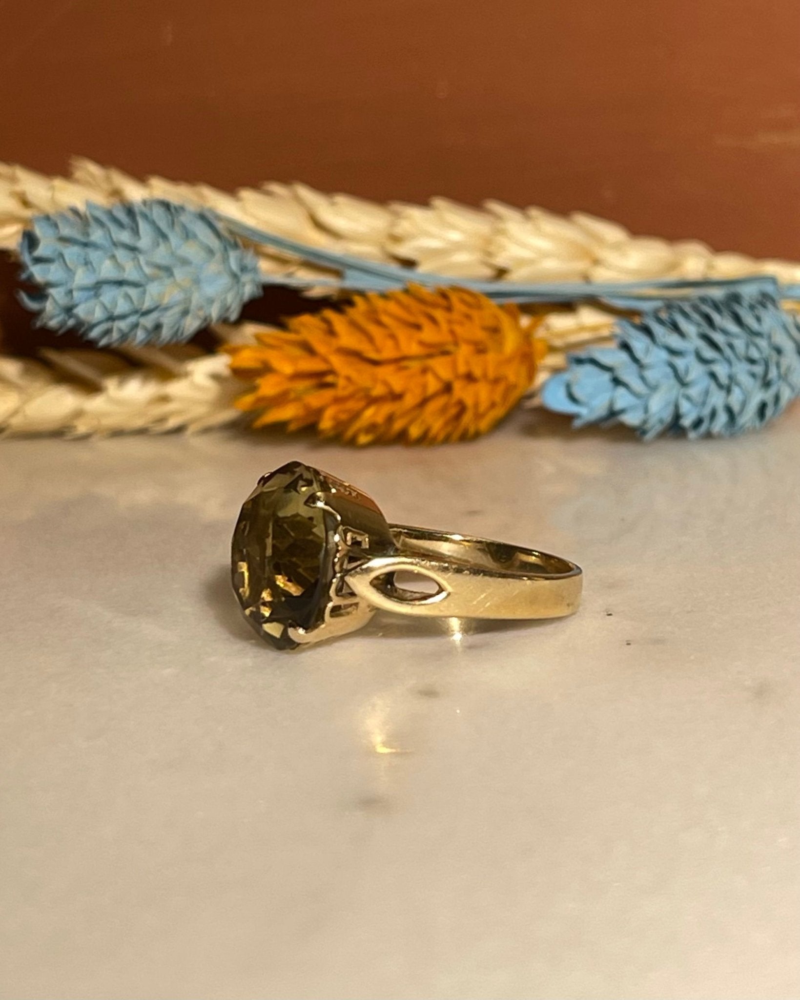 Bague Cocktail Citrine 8.60 Carats "Zita" - Elliade Paris