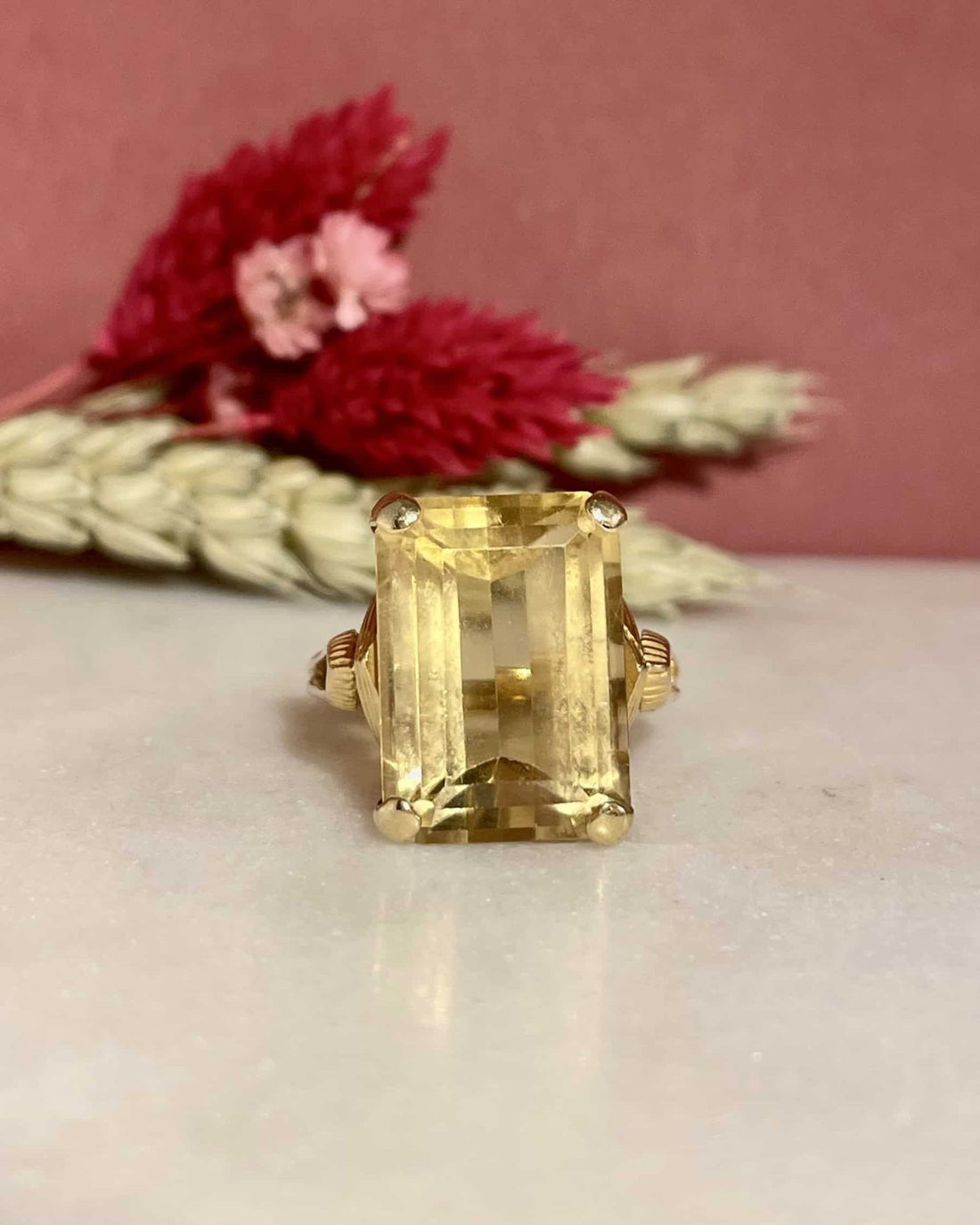 Bague Cocktail Citrine 9.20 Carats &quot;Jury&quot; - Elliade Paris