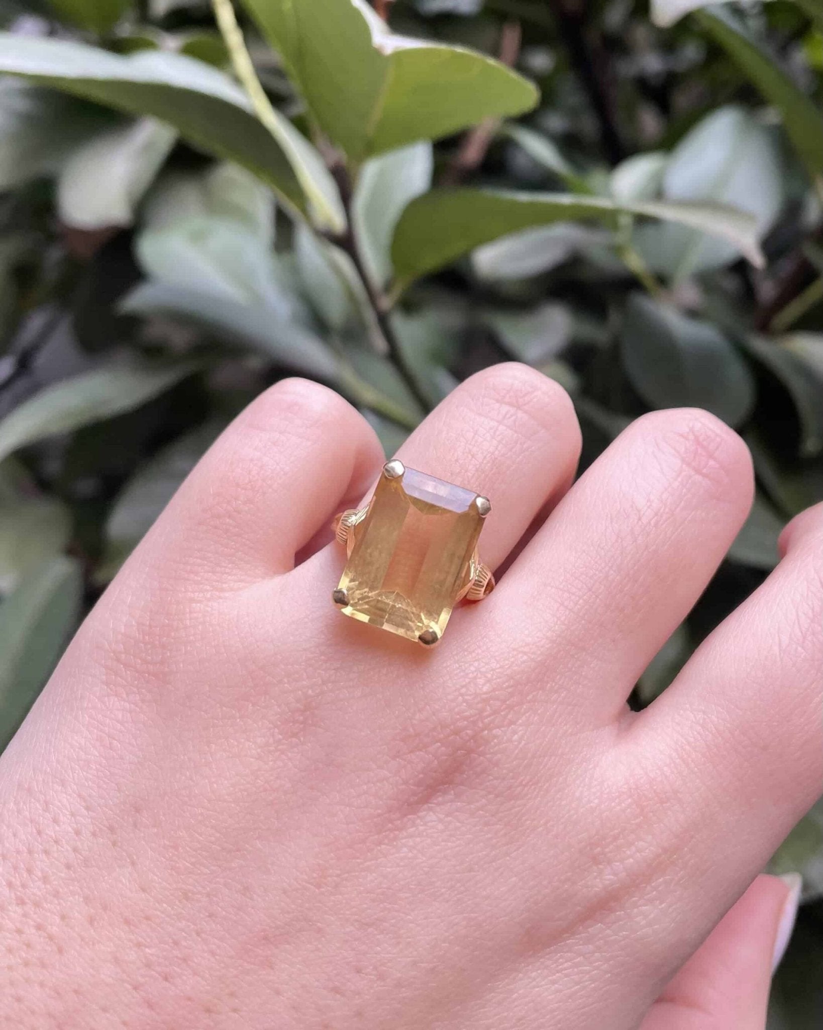 Bague Cocktail Citrine 9.20 Carats &quot;Jury&quot; - Elliade Paris