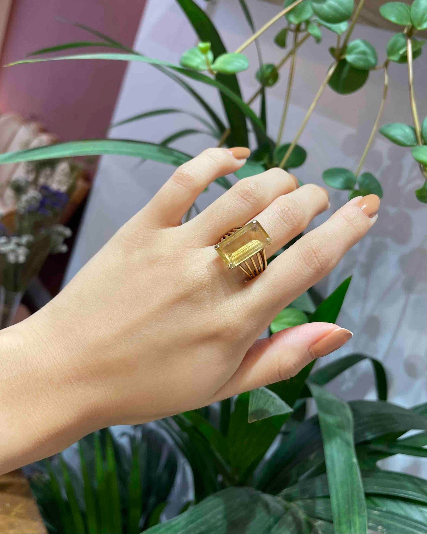 Bague Cocktail Citrine 6.20 carats &quot;Lizbeth&quot;