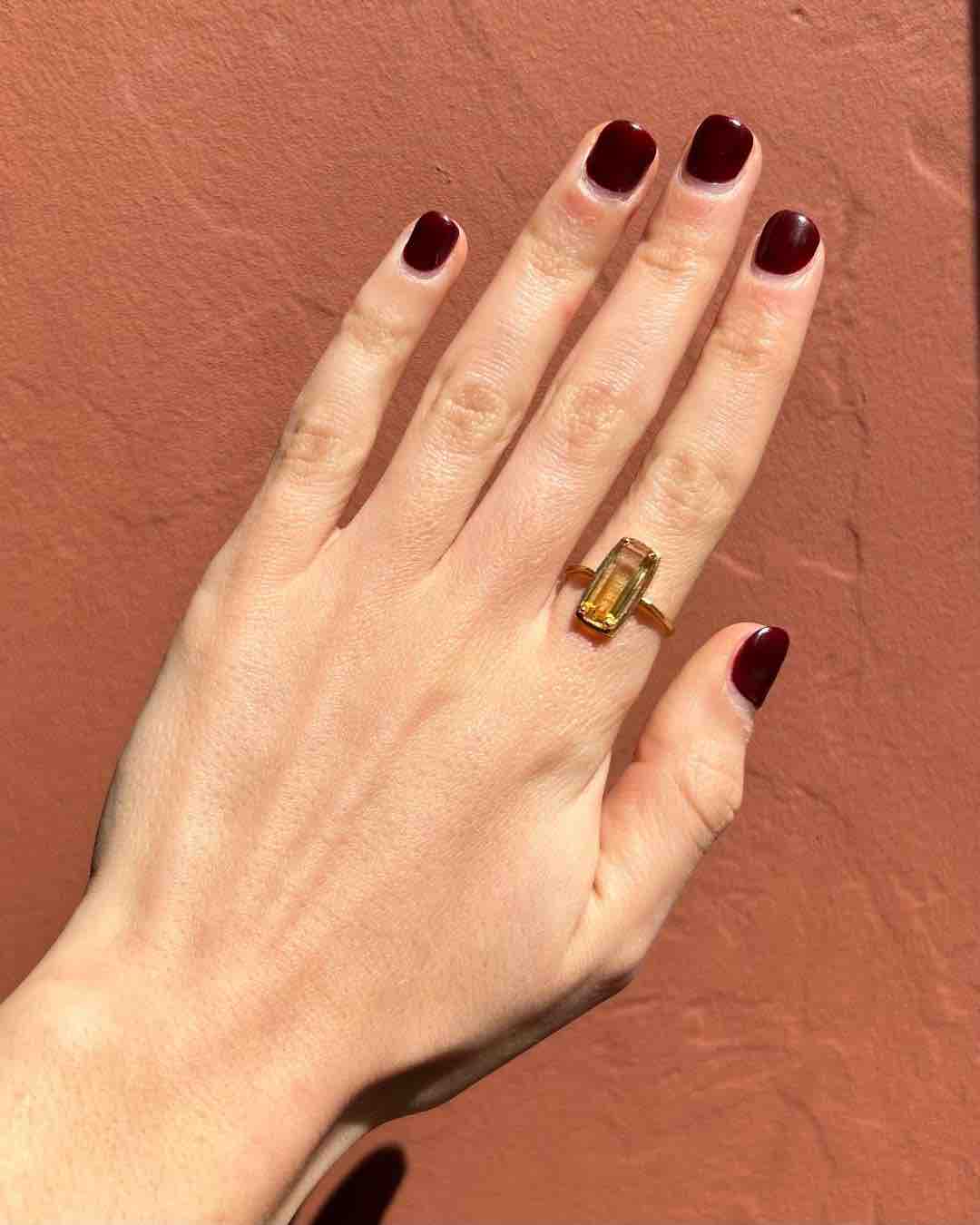 Bague cocktail Citrine "Apolline" - Elliade Paris