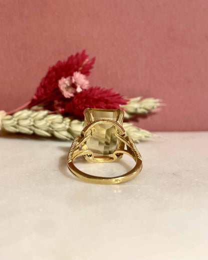 Citrine Cocktail Ring 9.20 Carats “Jury”
