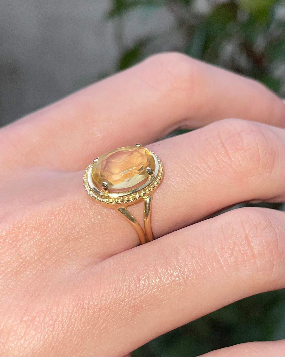 &quot;Angèle&quot; 3.80 carat Citrine Cocktail Ring