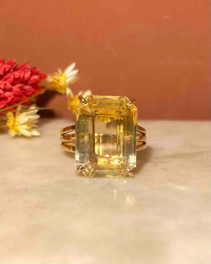 Bague Cocktail Citrine 10.30 Carats &quot;Willow&quot;