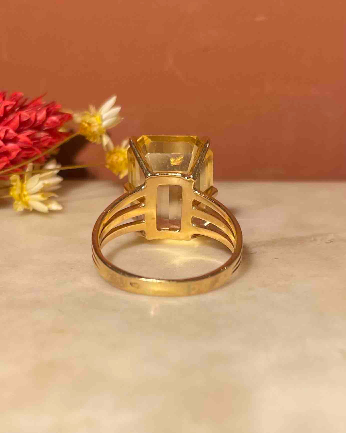 Bague Cocktail Citrine 10.30 Carats &quot;Willow&quot;