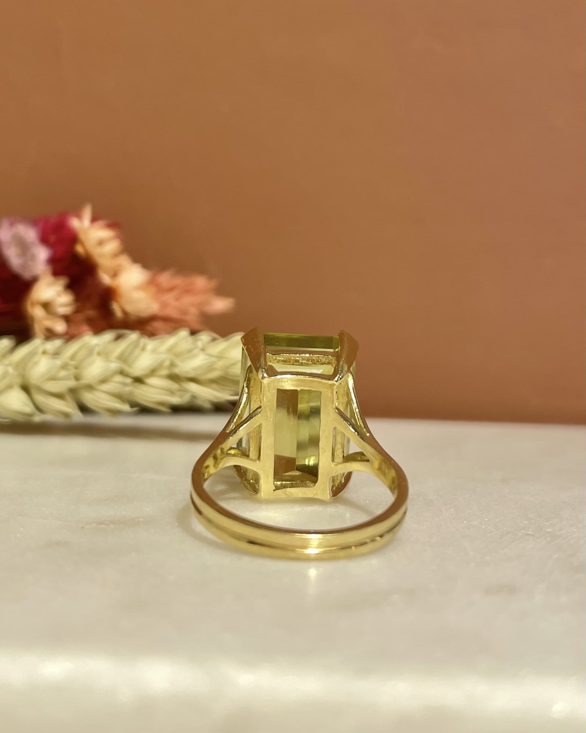 Anillo de cóctel de citrino de 10,80 quilates «Liza»