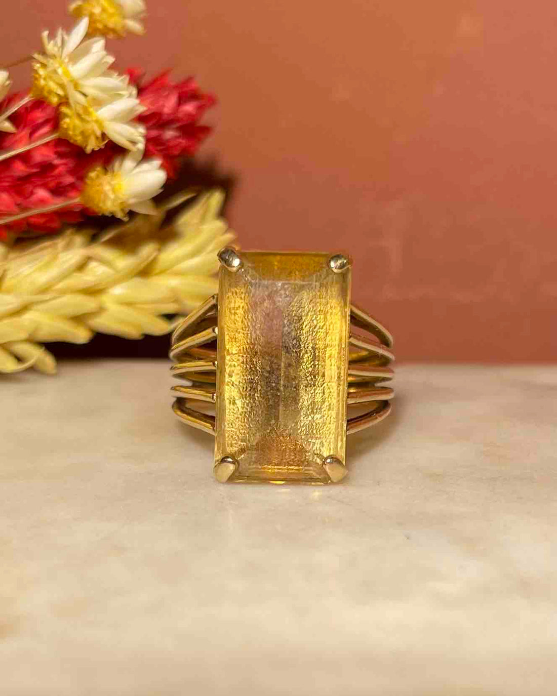 Bague Cocktail Citrine 6.20 carats &quot;Lizbeth&quot;