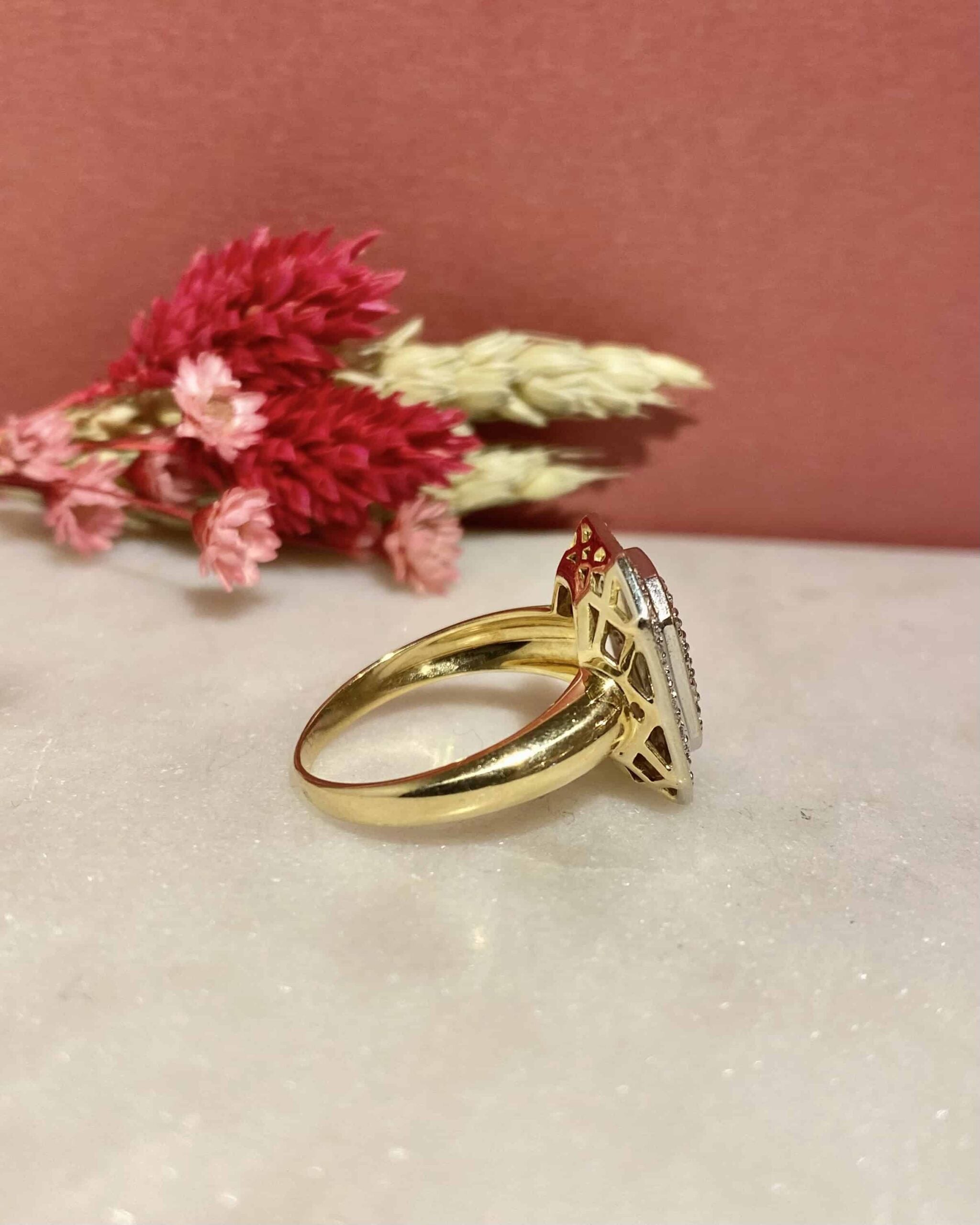 Bague Vintage 55 Diamants 0.55 carat &quot;Elizabeth&quot;