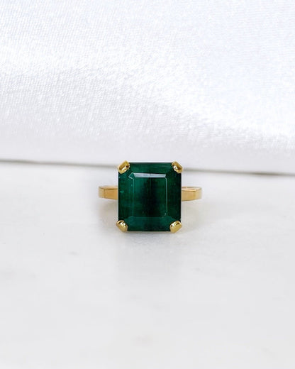 Bague Cocktail Émeraude 5.40 carats &quot;Shay&quot; - Elliade Paris