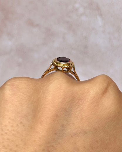 Bague Cocktail Grenat 1.90 carat "Lucia" - Elliade Paris