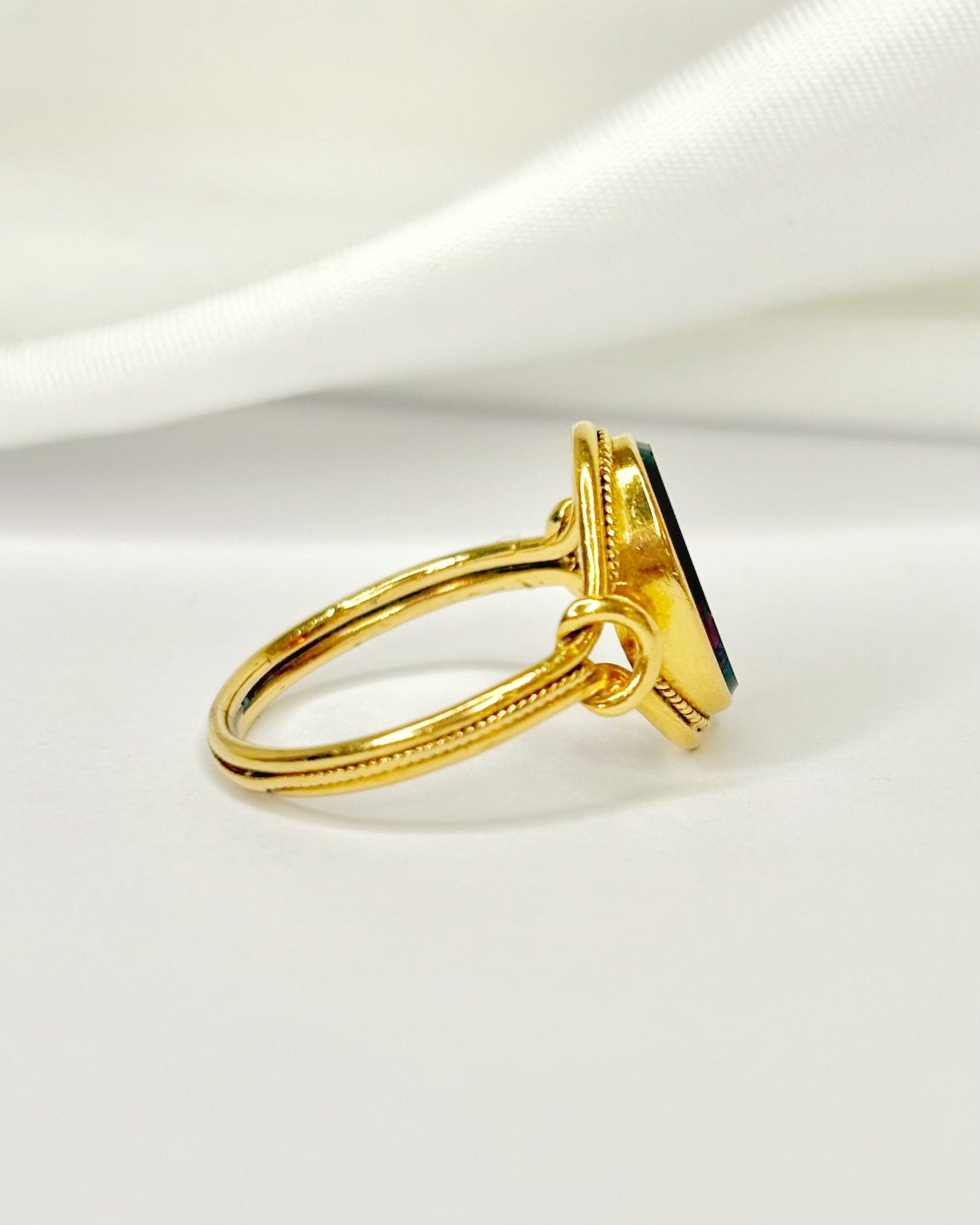 Bague Cocktail Grenat 2.10 carats &amp; Or 3.38g "Gratiane" - Elliade Paris