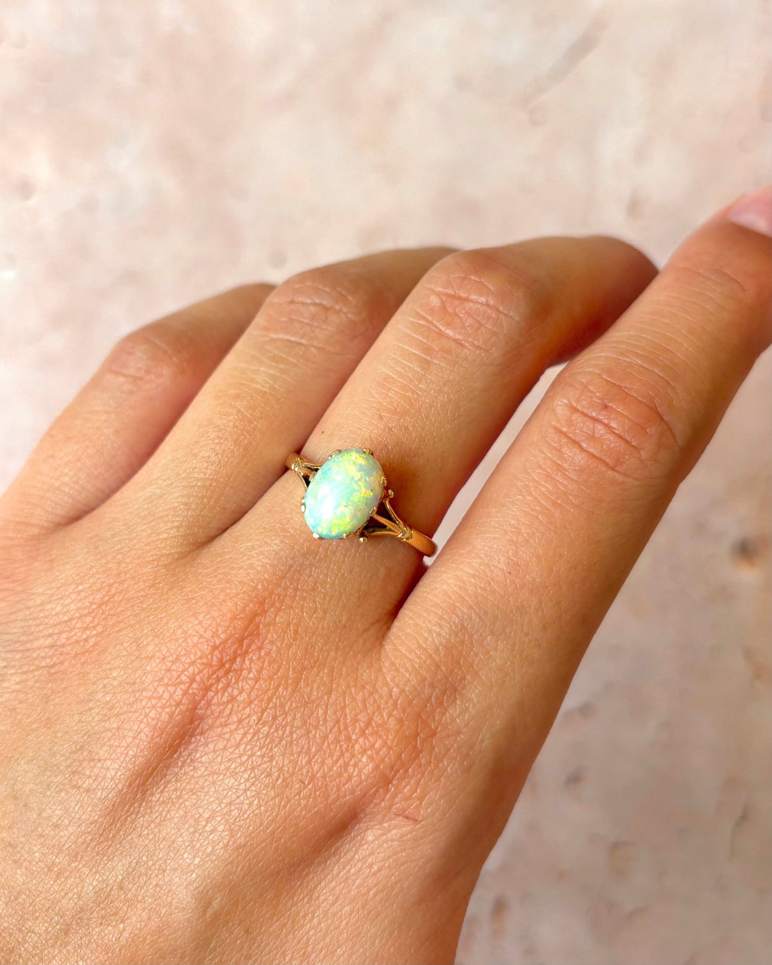 Bague Cocktail Opale 0.95 carat "Alba" - Elliade Paris