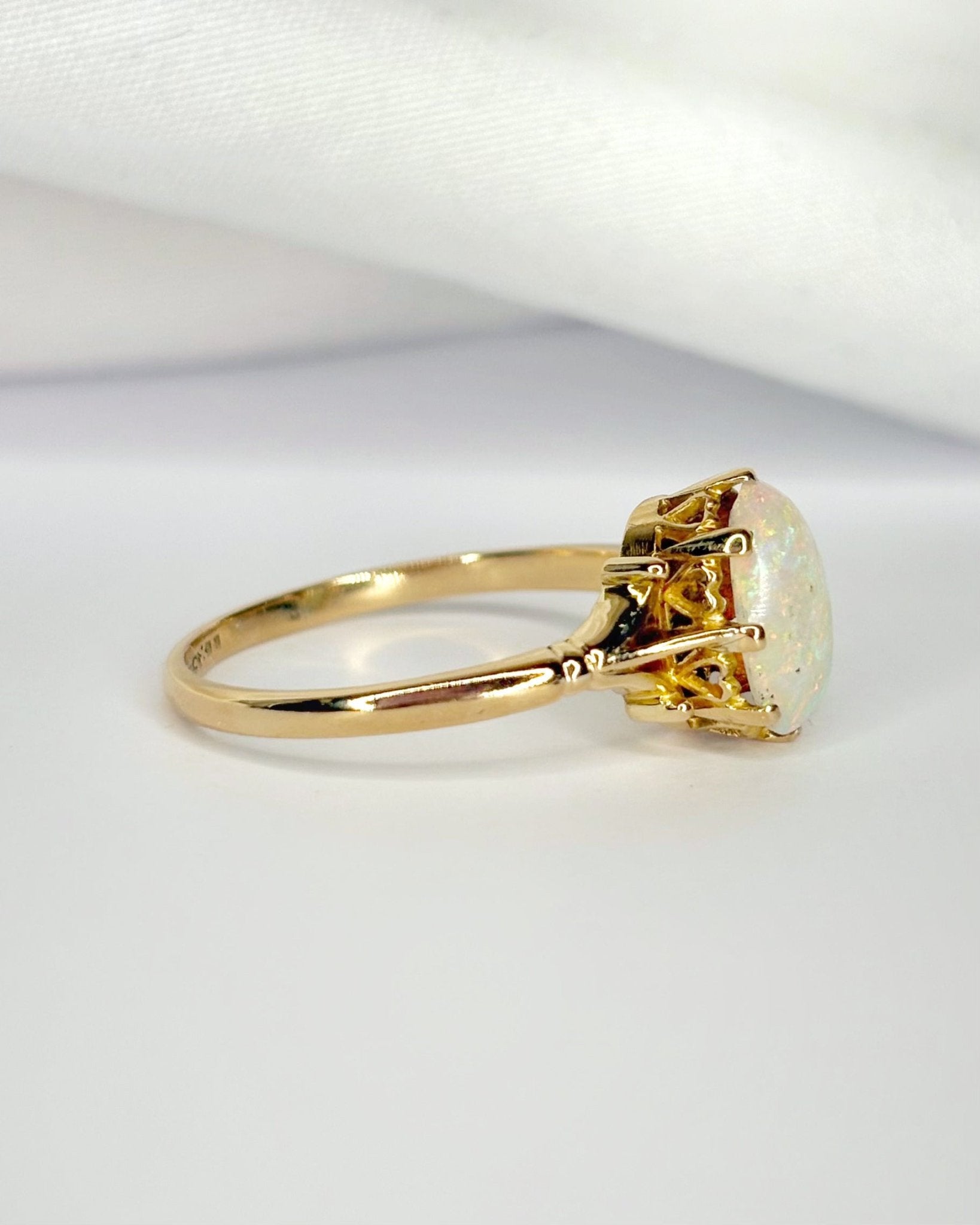 Bague Cocktail Opale 0.95 carat "Alba" - Elliade Paris
