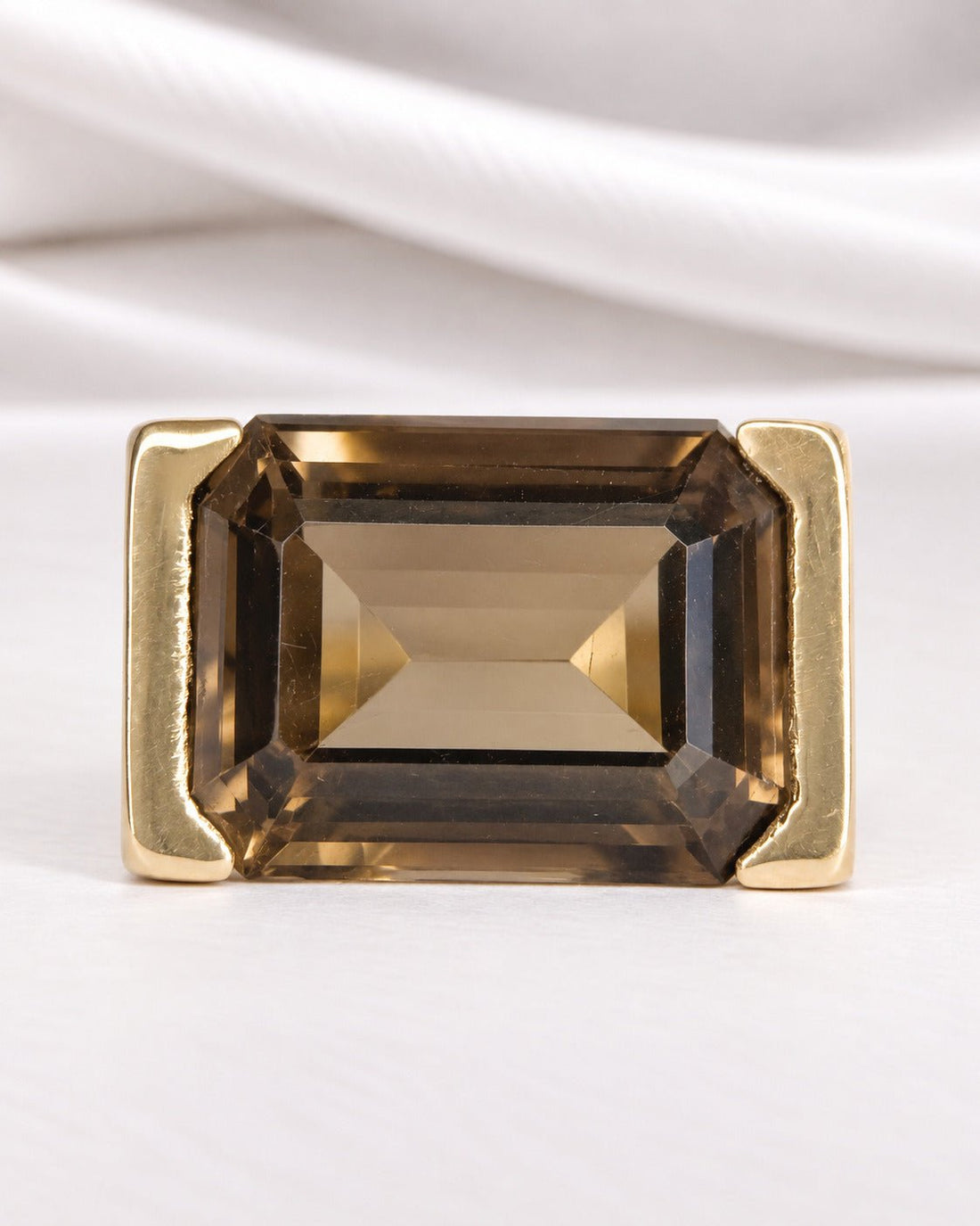 Bague Cocktail Quartz Fumé 12.25 carats 7.88g "Lisette" - Elliade Paris