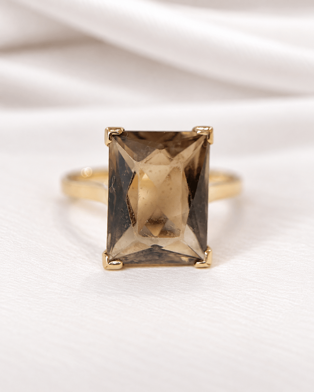 Bague Cocktail Quartz Fumé 4.92 carats "Elodie" - Elliade Paris