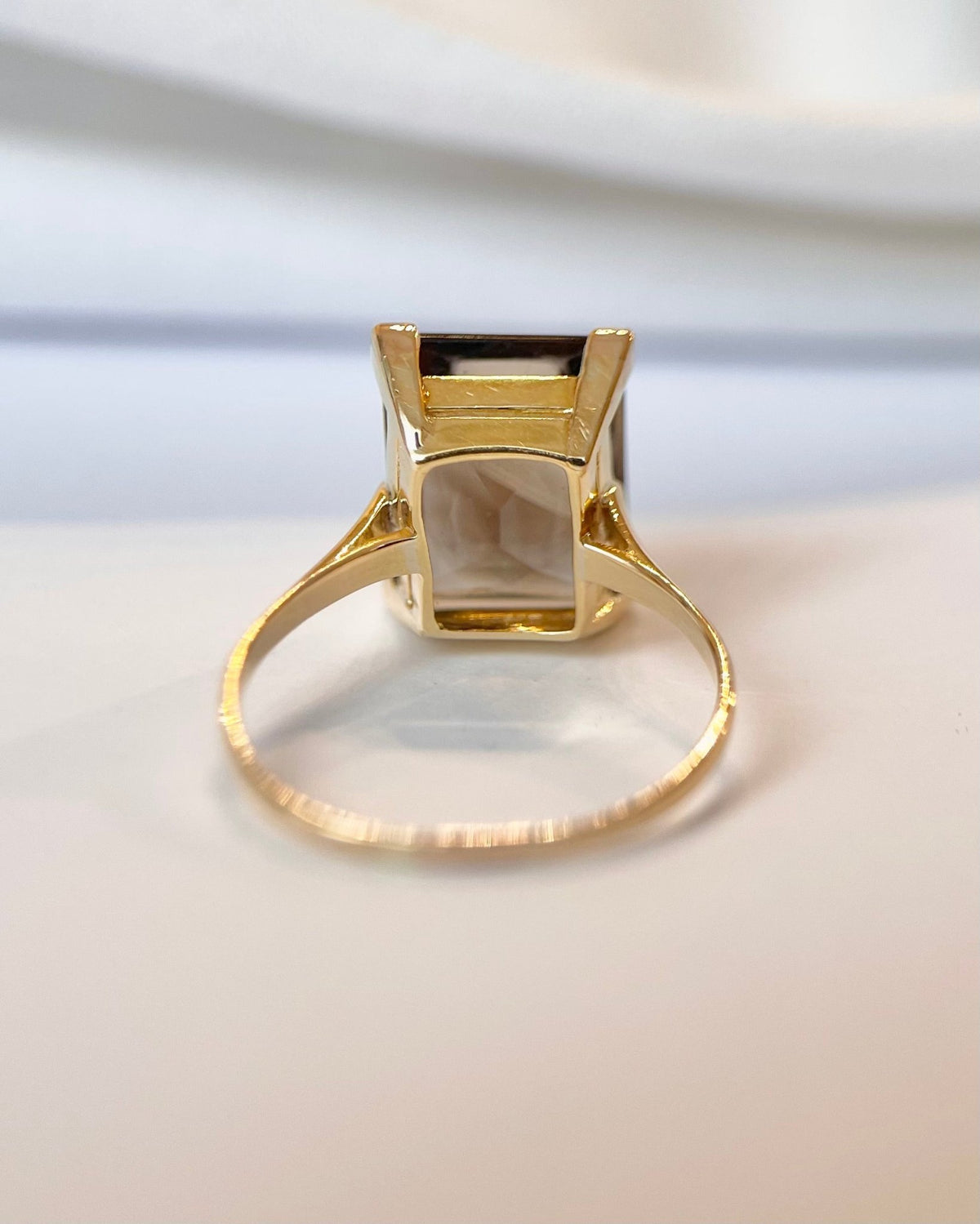 Bague Cocktail Quartz Fumé 4.92 carats "Elodie" - Elliade Paris