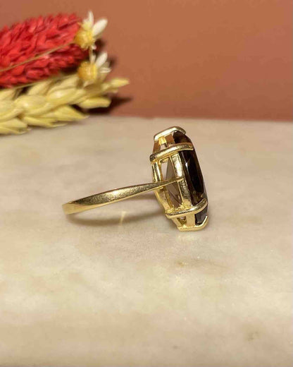 Bague Cocktail Quartz fumé 6.50 Carats &quot;Evelina&quot; - Elliade Paris