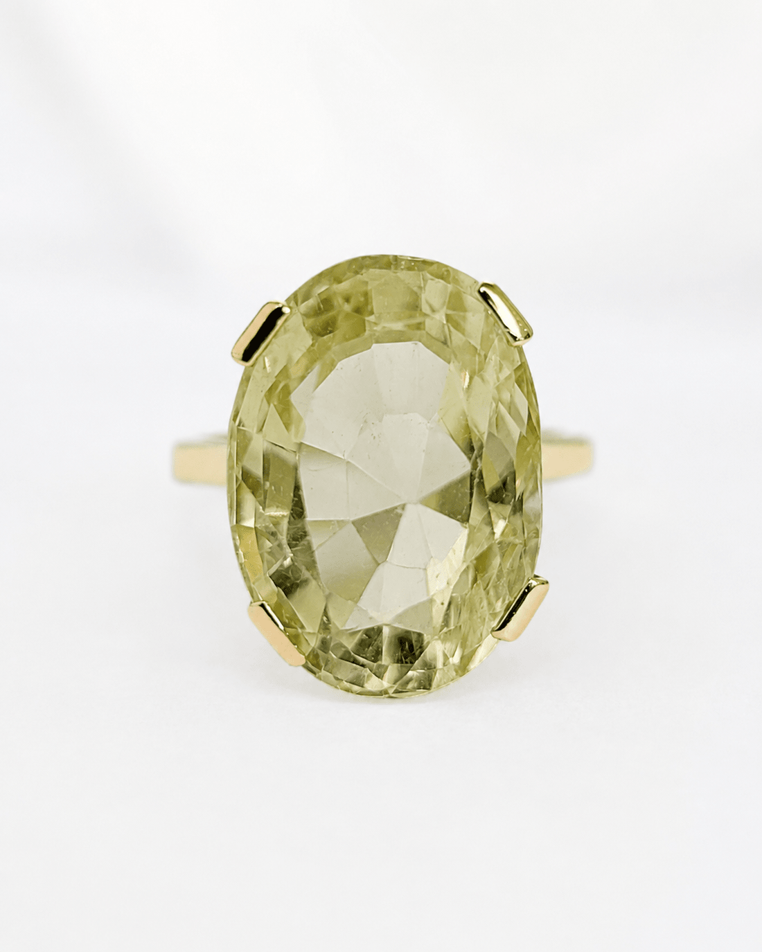Bague Cocktail Quartz Lemon 12.24 carats 5,81g "Sandy" - Elliade Paris