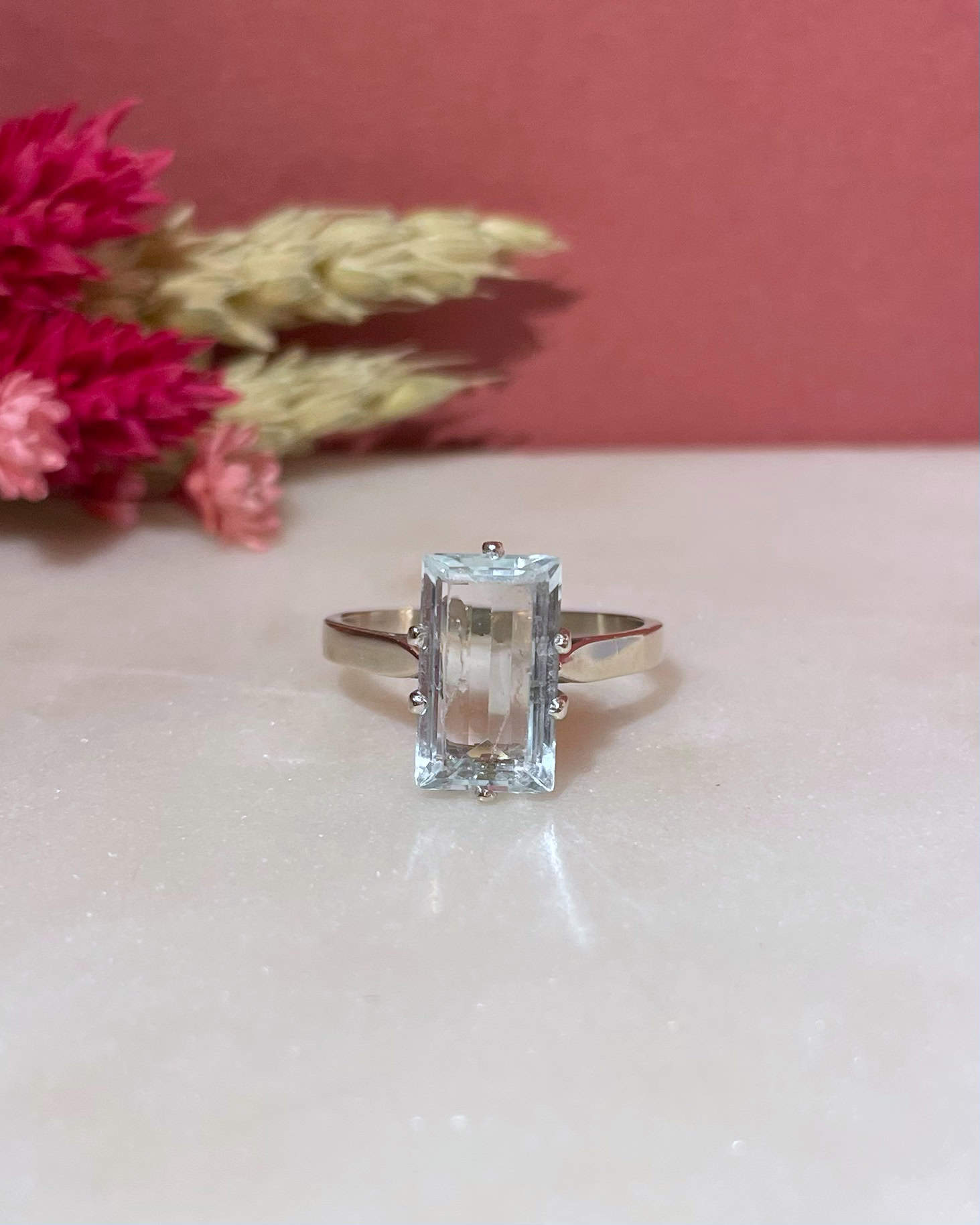 "Léa" 2.45 carat Aquamarine Cocktail Ring