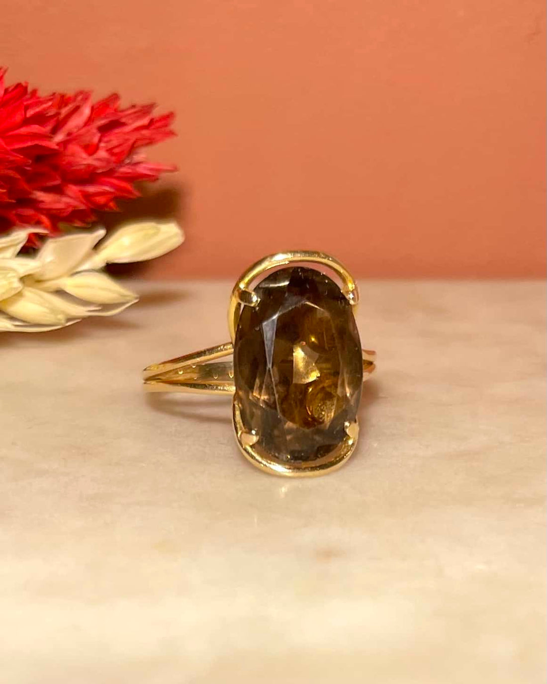 Bague Cocktail Quartz fumé 5.10 Carats "Anouk"