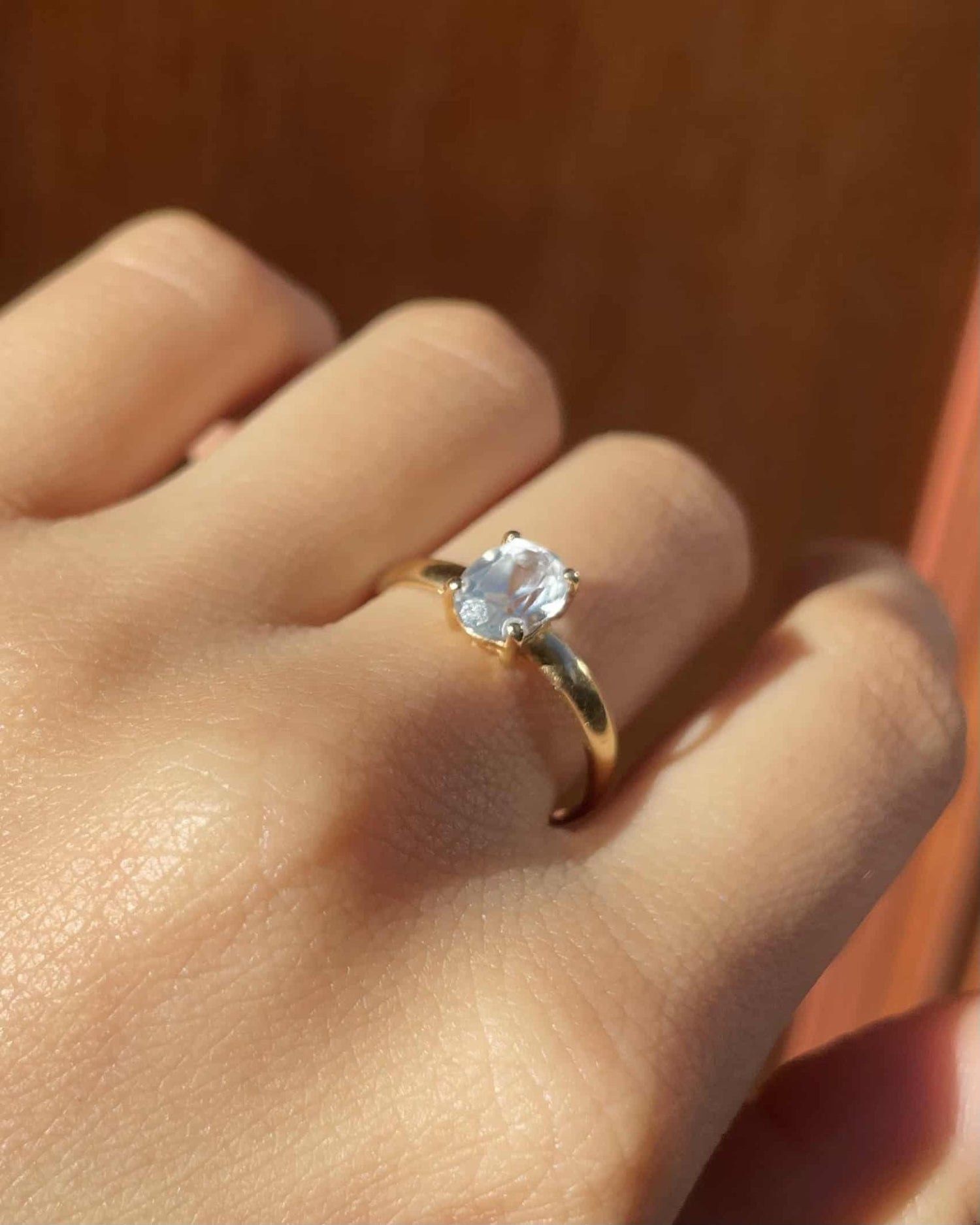 Bague Cocktail Topaze 1 carat &quot;Marilys&quot; - Elliade Paris