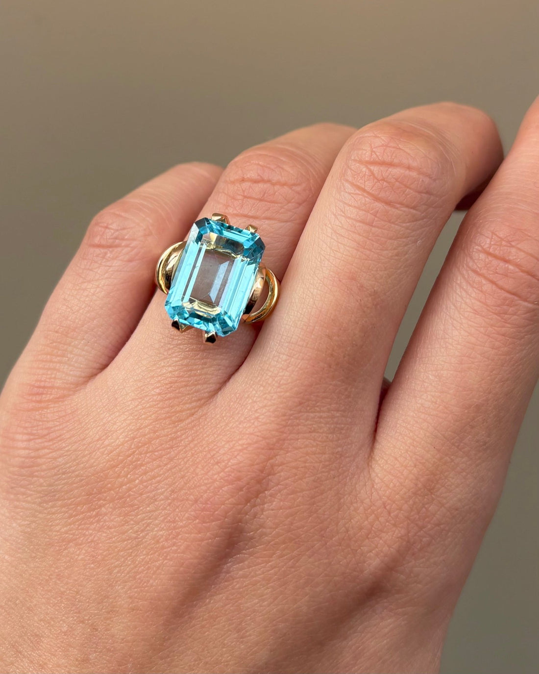 Bague Cocktail Topaze 5.80 carats "Justine" - Elliade Paris