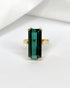 Bague Cocktail Tourmaline Verte 8 carats "Monia" - Elliade Paris