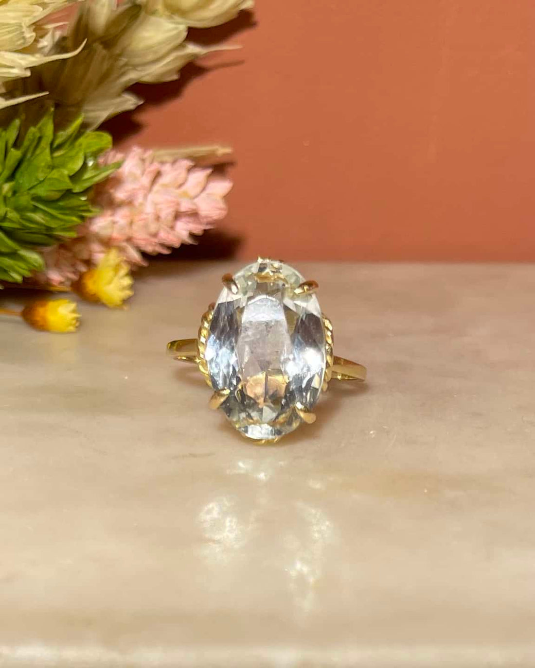 Bague Cocktail Aigue-Marine 3,60 carats &quot;Cielia&quot;
