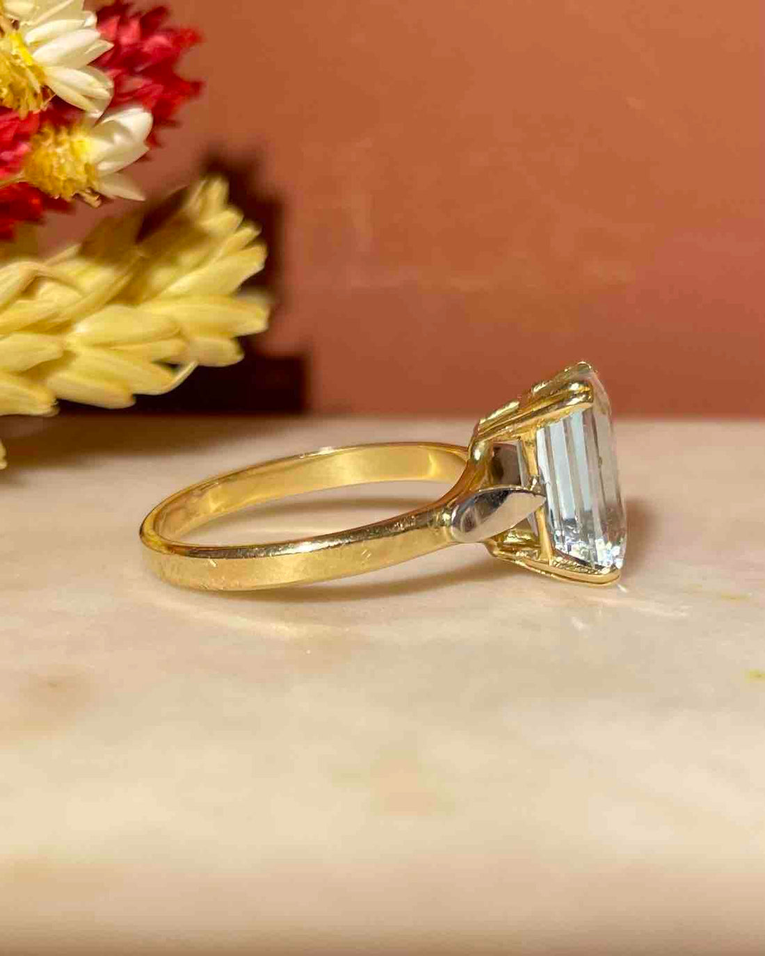 Bague Cocktail Aigue-Marine &quot;Malvina&quot;