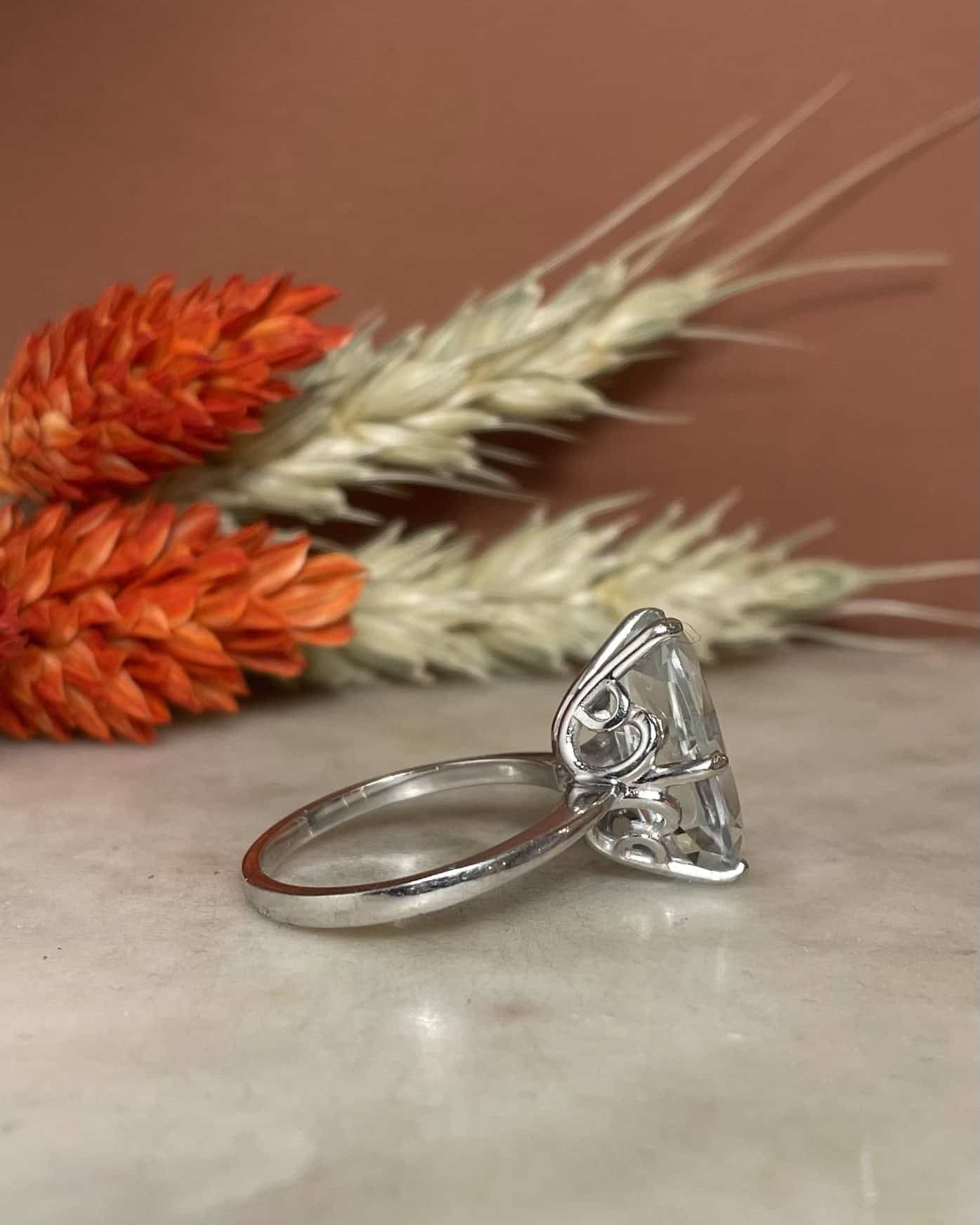 &quot;Ayah&quot; 3.50 Carat Aquamarine Cocktail Ring
