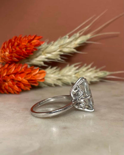&quot;Ayah&quot; 3.50 Carat Aquamarine Cocktail Ring