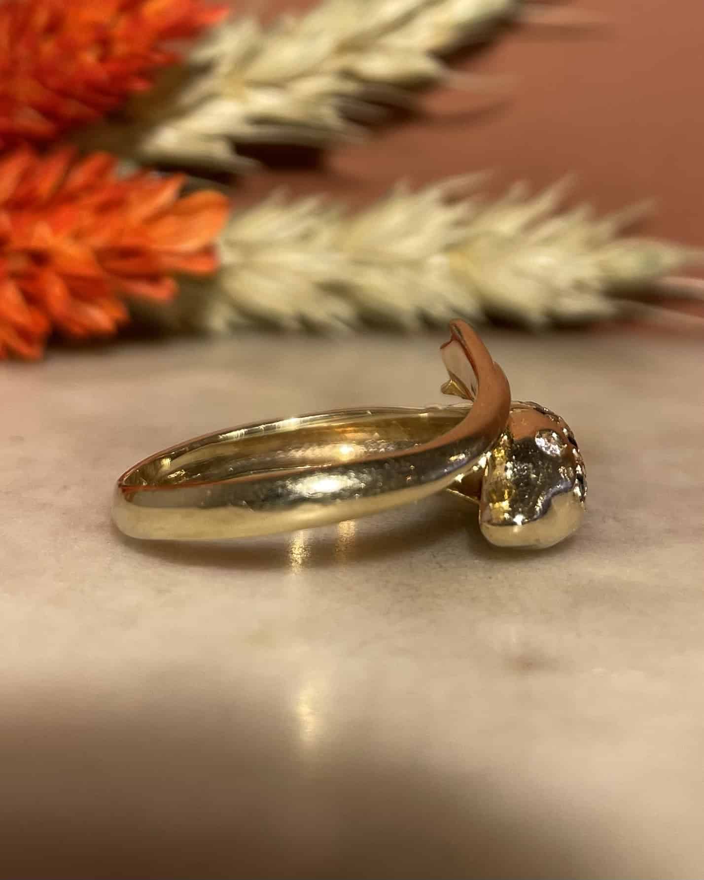 Bague Dauphin 24 Saphirs et Diamants "Émmaé" - Elliade Paris