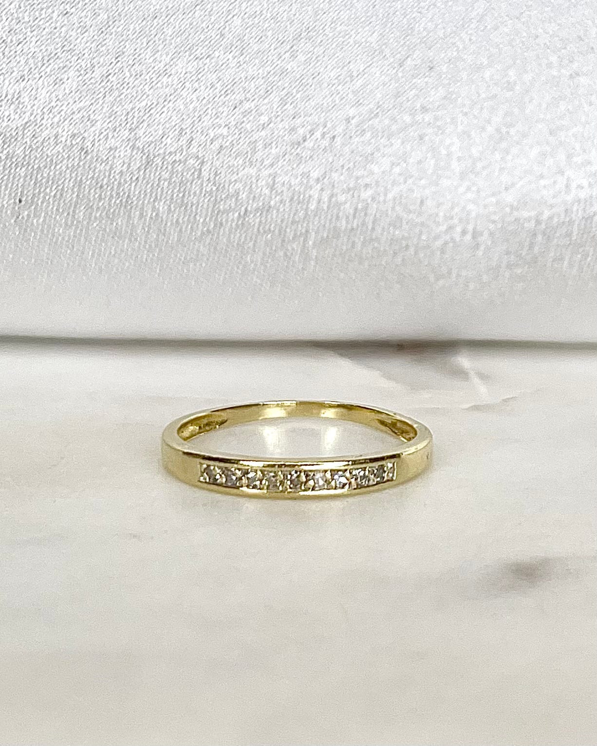 Bague Demi - Alliance Diamants 0.09 carat "Audrey" - Elliade Paris