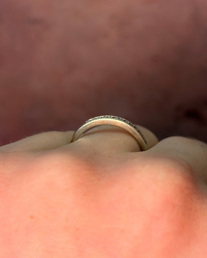 Bague Demi-Alliance Diamants 0.12 carat "Isalys" - Elliade Paris