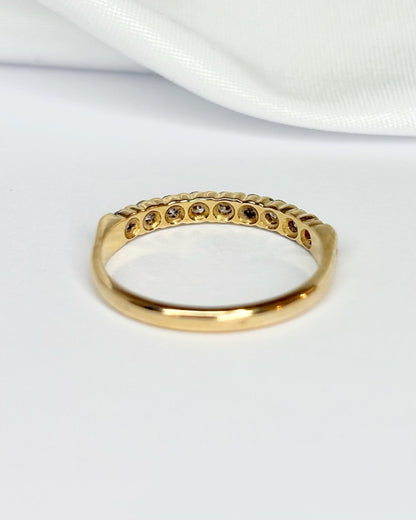Bague Demi - Alliance Diamants 0.36 carat "Léonie" - Elliade Paris