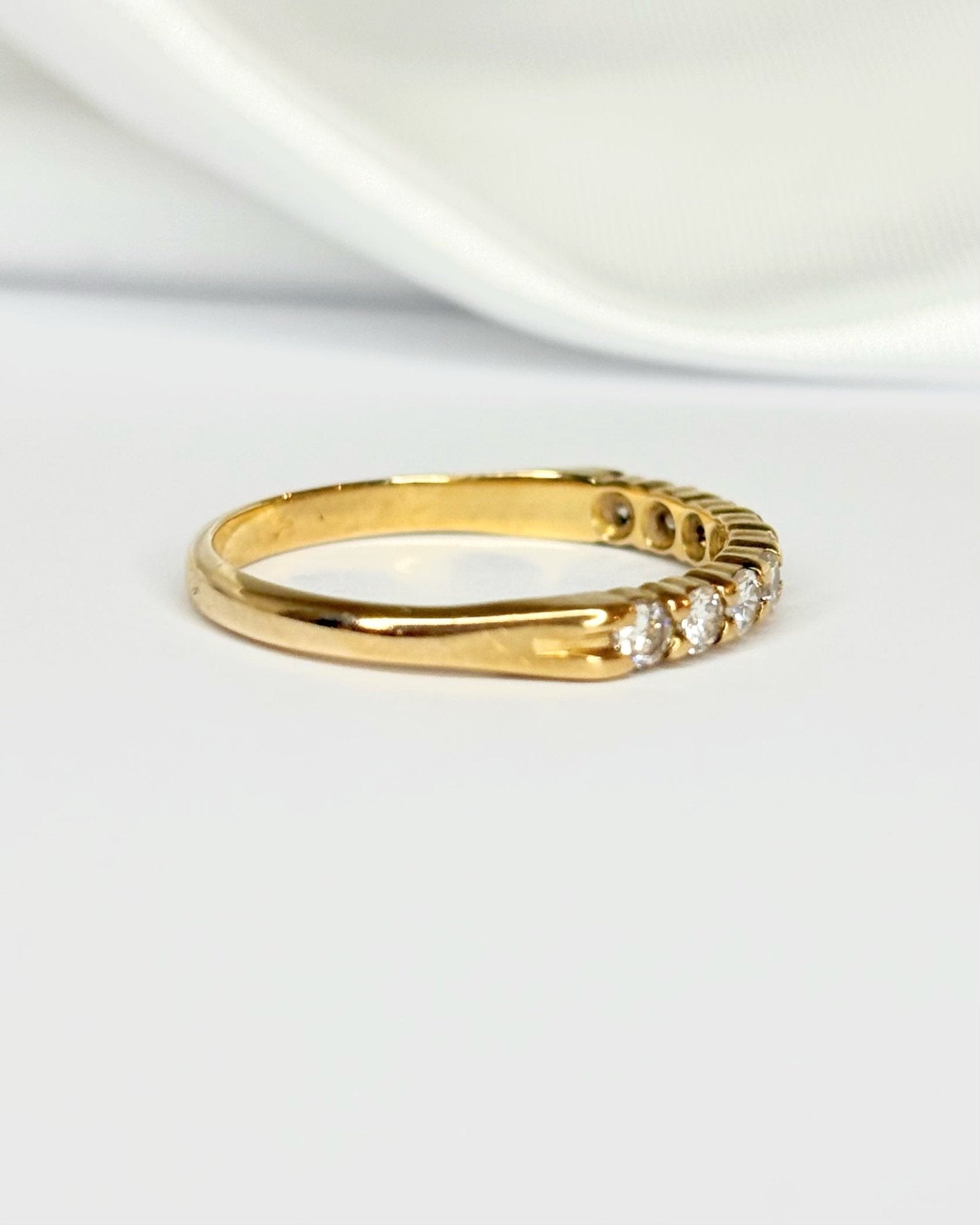 Bague Demi - Alliance Diamants 0.36 carat "Léonie" - Elliade Paris