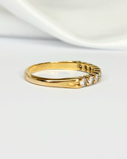 Bague Demi - Alliance Diamants 0.36 carat "Léonie" - Elliade Paris