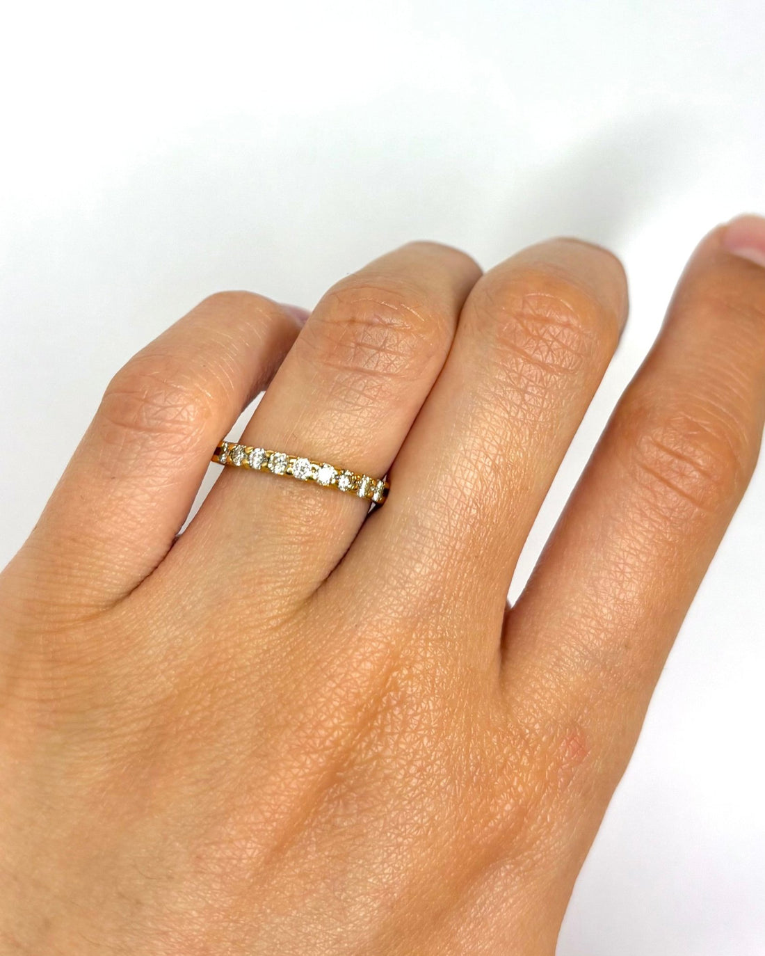 Bague Demi - Alliance Diamants 0.36 carat "Léonie" - Elliade Paris