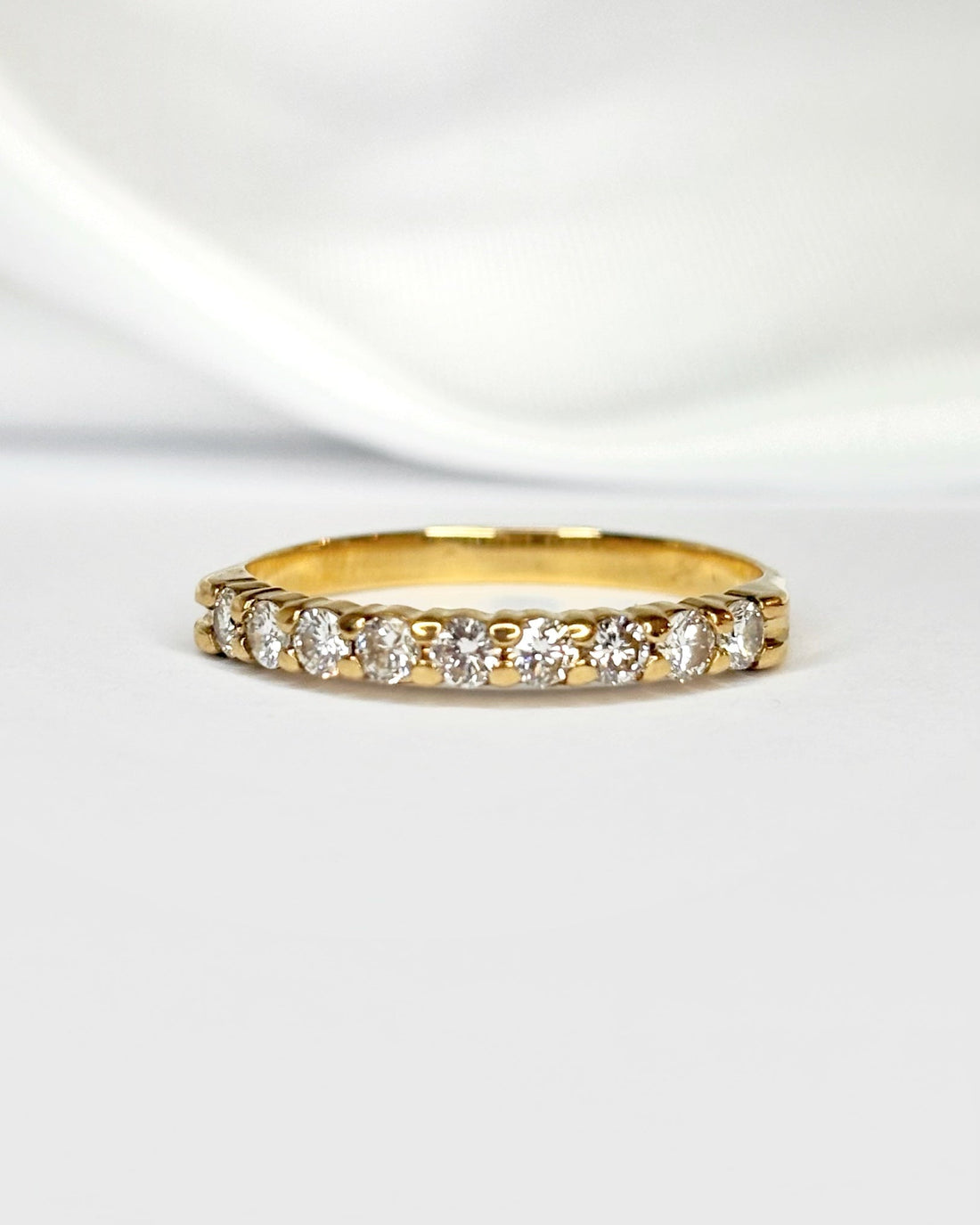 Bague Demi - Alliance Diamants 0.36 carat "Léonie" - Elliade Paris