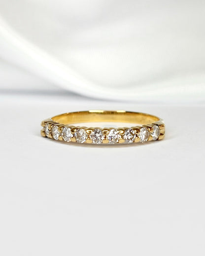 Bague Demi - Alliance Diamants 0.36 carat "Léonie" - Elliade Paris