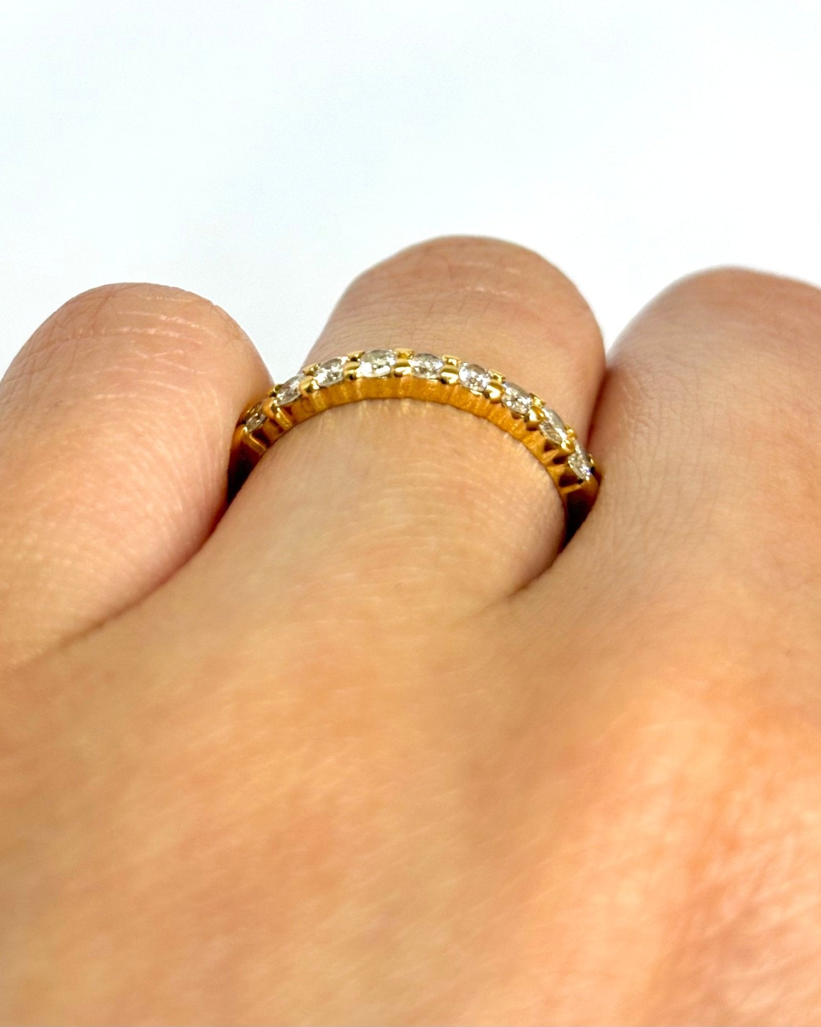 Bague Demi - Alliance Diamants 0.36 carat "Léonie" - Elliade Paris