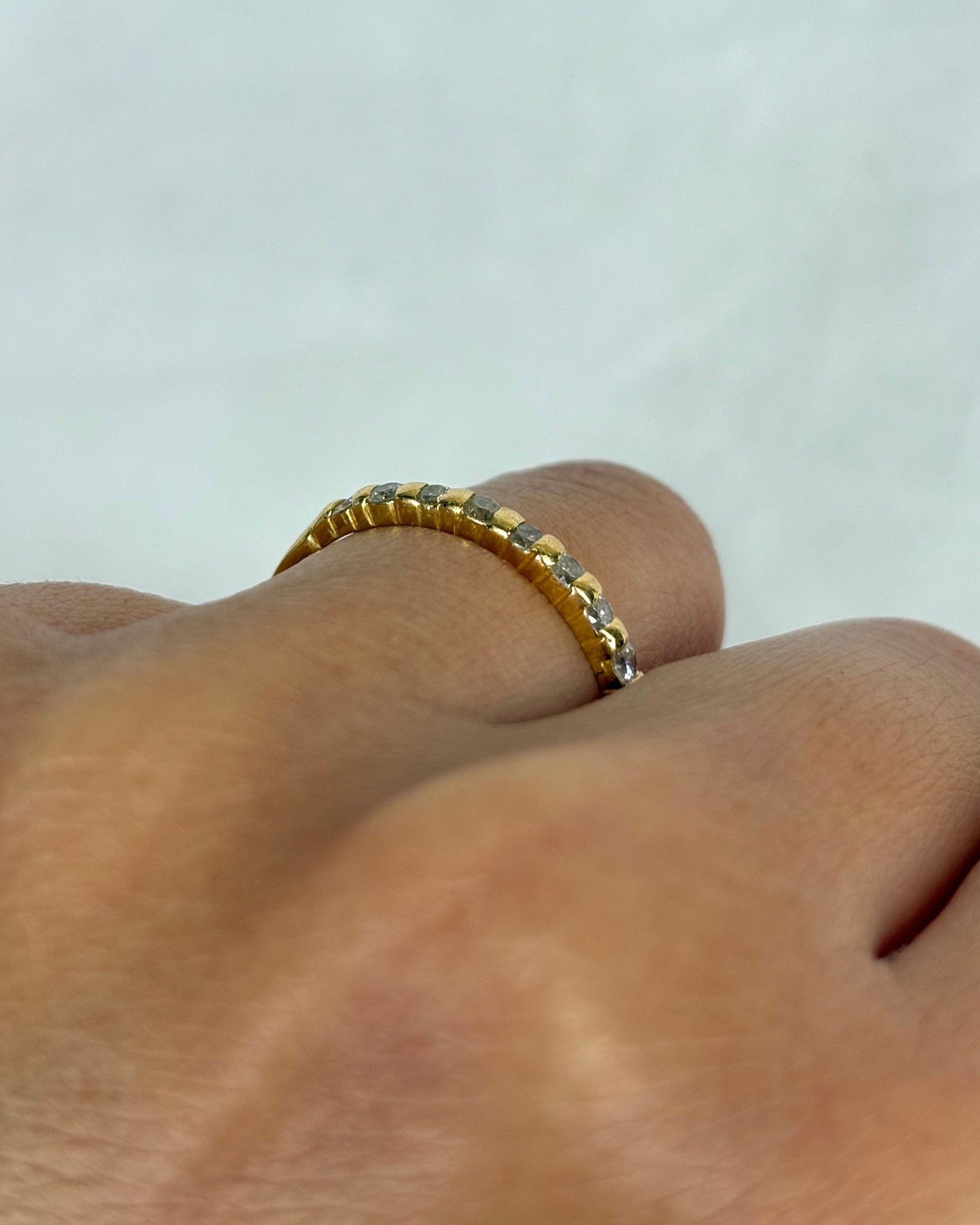 Bague Demi Alliance Diamants 0.36 carat "Lévana" - Elliade Paris