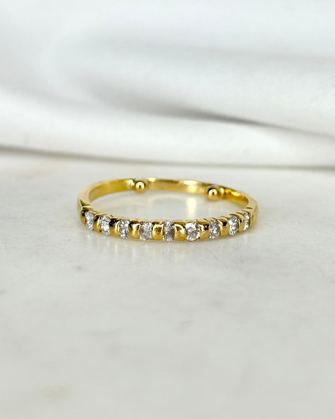 Bague Demi Alliance Diamants 0.36 carat &quot;Lévana&quot; - Elliade Paris